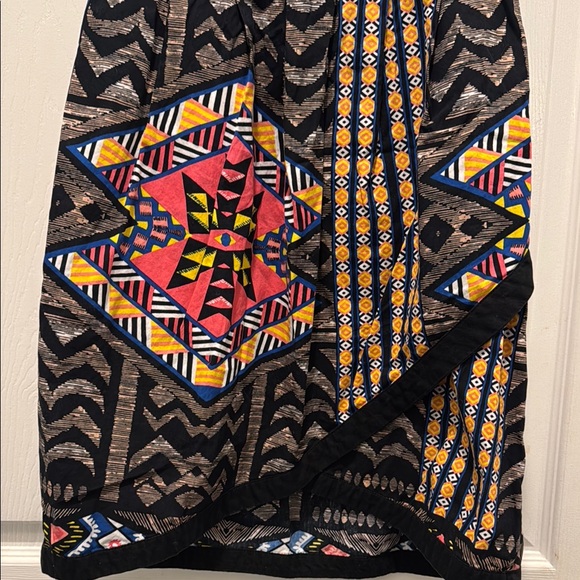 Xhilaration Blue Red Strapless Sheath Dress - Picture 3 of 11